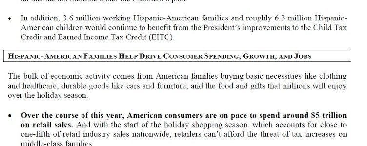 Re-Post: The Middle-Class Tax Cuts’ Impact on HISPANIC-AMERICAN FAMILIES
